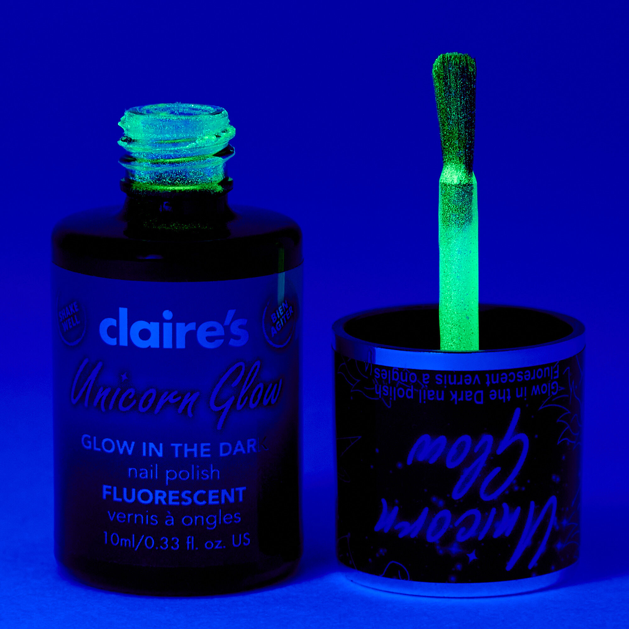Claire's glow in hot sale the dark nail polish