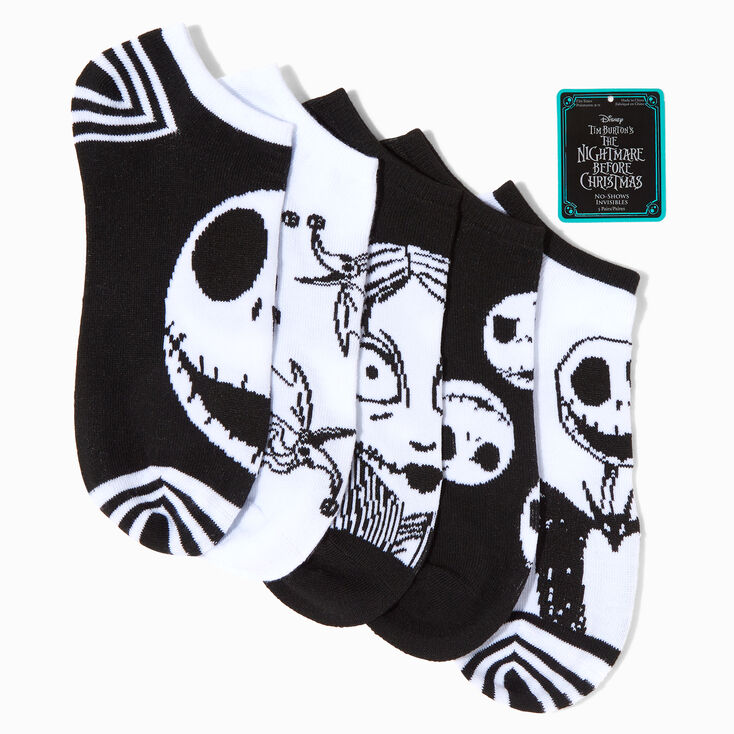 Disney The Nightmare Before Christmas No Show Ankle Socks - 5 Pack,
