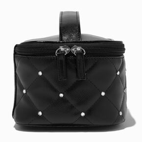 Black Quilted Makeup Bag,