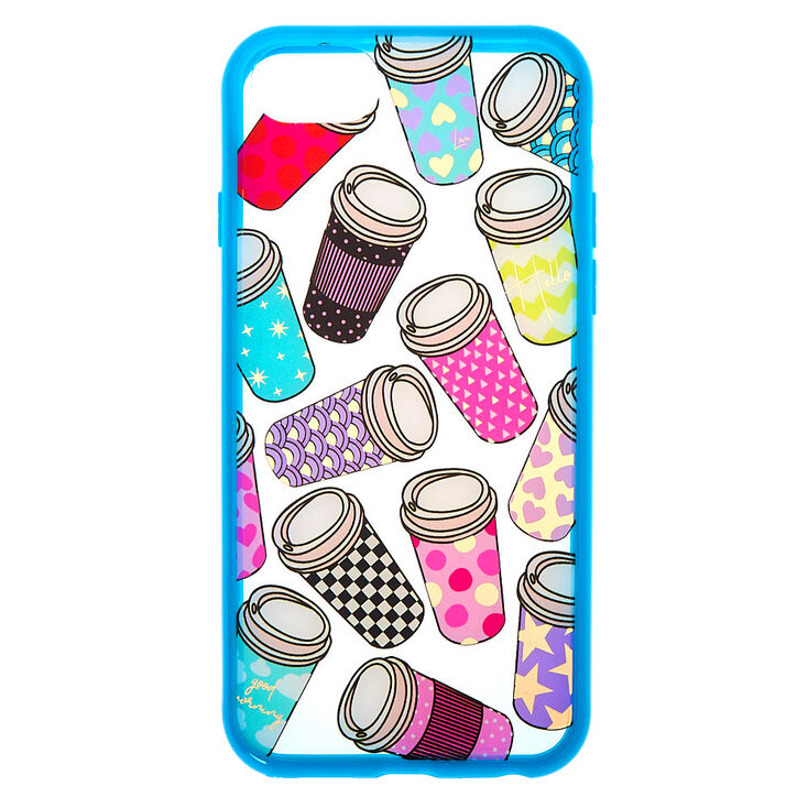 Coffee Cup Clear Phone Case - Fits iPhone 6/7/8/SE,