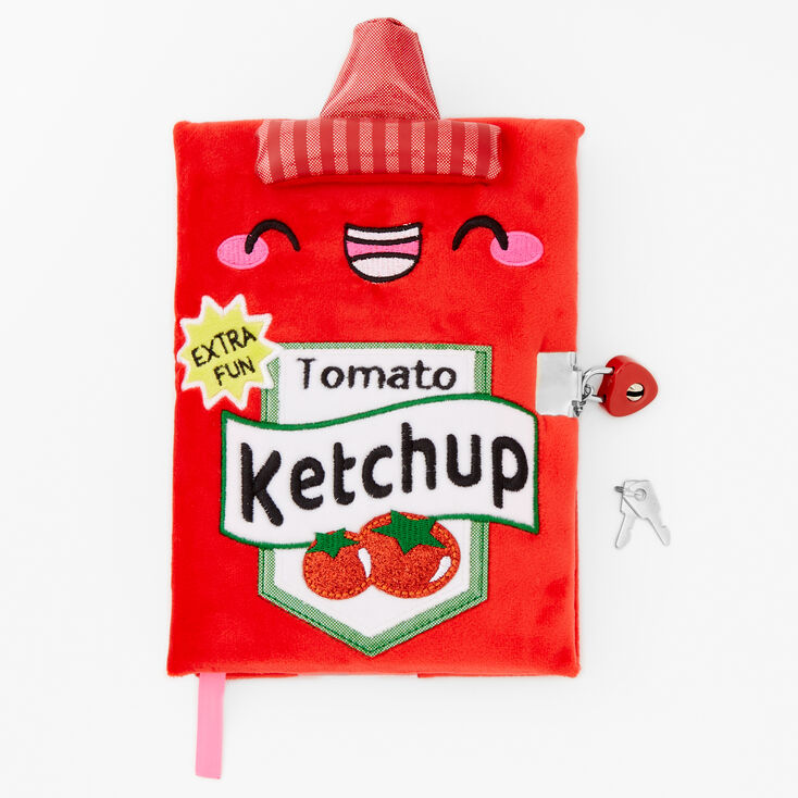 Ketchup Plush Lock Diary,