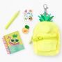 Ensemble d&rsquo;articles de papeterie porte-cl&eacute;s sac &agrave; dos ananas,