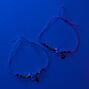 Bracelets multi-rangs licorne phosphorescents best friends - Lot de 2,