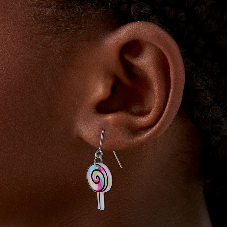 Swirl Lollipop Drop Earrings,