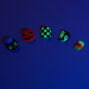 Halloween Glow in the Dark Square Press On Faux Nail Set -  24 Pack,