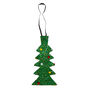 Cravate sapin de No&euml;l verte,