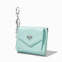 Crystal Bow Mint Green Trifold Wallet,