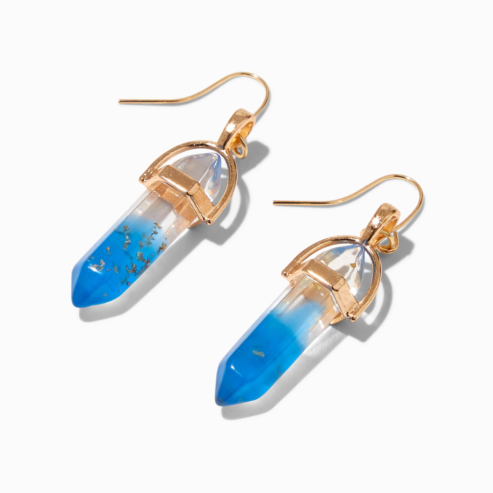 View Claires Glow In The Dark Mystical Gem Drop Earrings Blue information
