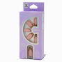 Cheetah French Tip Long Almond Vegan Faux Nail Set - 24 Pack,