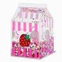 Strawberry Milk Carton Water-Filled Decor,