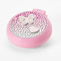 Claire&#39;s Club Pink Ombre Crystal Compact Mirror,