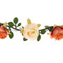 Mini couronne de roses couleur orange,