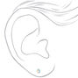 Sterling Silver Unicorn Love Stud Earrings - 3 Pack,