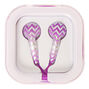 Purple Chevron Earphones,