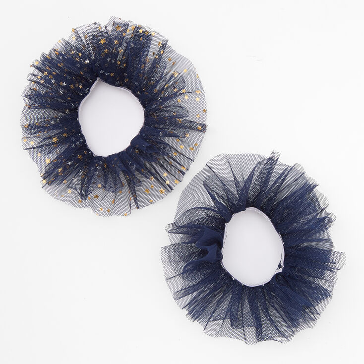 Chouchous en tulle petites &eacute;toiles Claire&#39;s&nbsp;Club - Bleu marine, lot de 2,