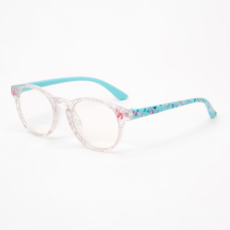 Lunettes transparentes papillon Claire&#39;s&nbsp;Club - Bleu,