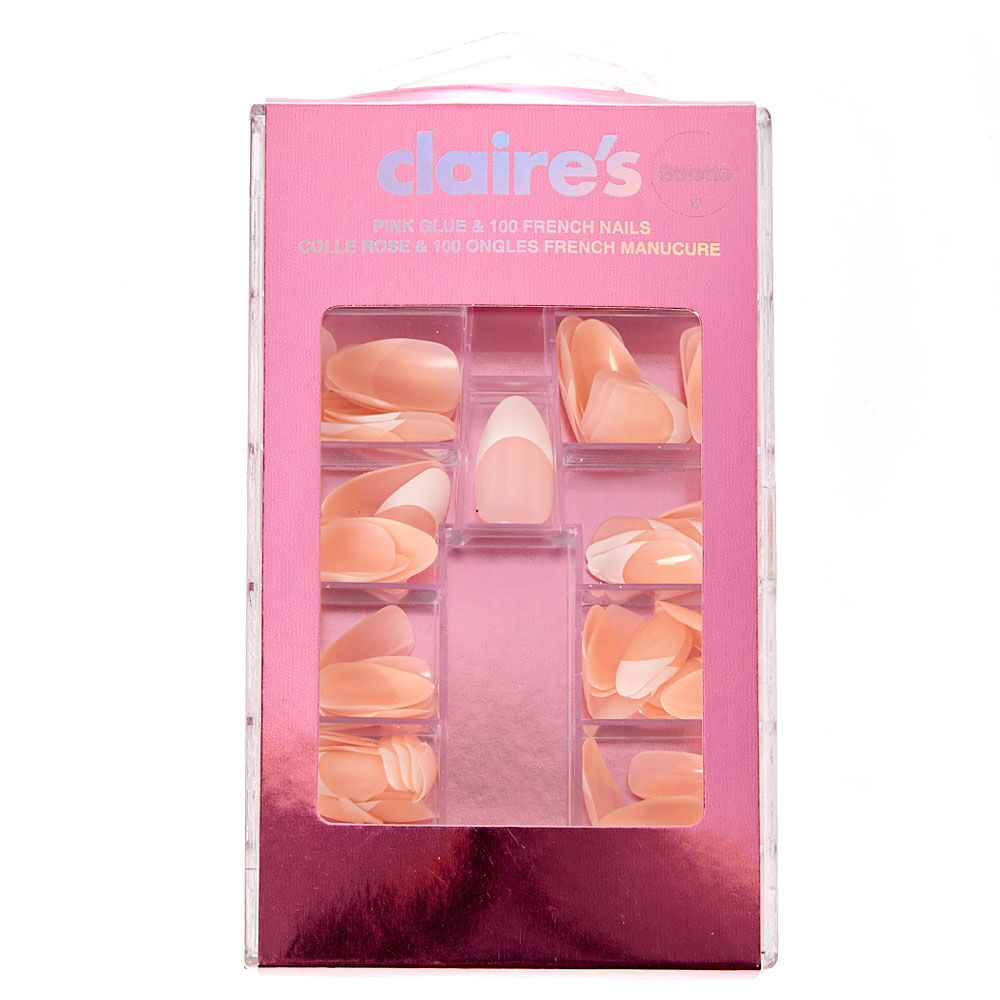 Rainbow Flame Stiletto Press On Vegan Faux Nail Set - 24 Pack | Claire's US