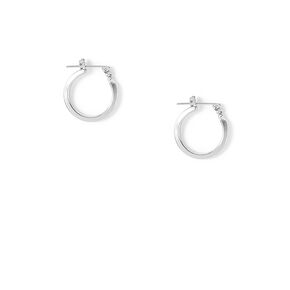 Silver-tone 15MM Hoop Earrings,