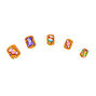  Rainbow Candy Icon Square Press On Faux Nail Set - 24 Pack,