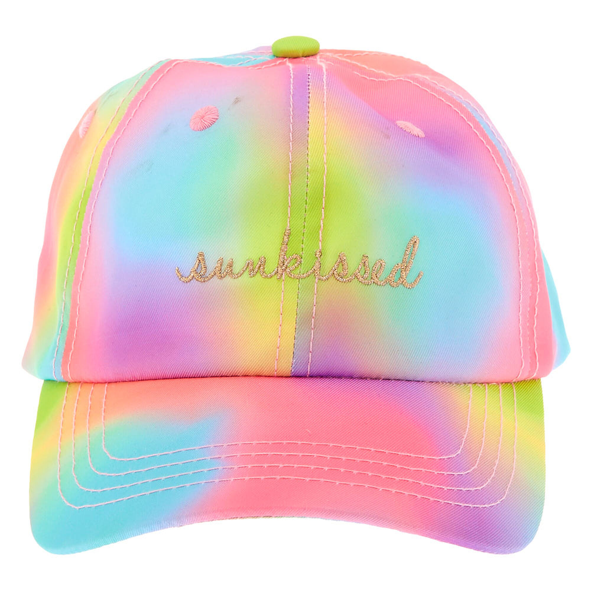 Sunkissed Rainbow Tie-Dye Baseball Cap | Claire's
