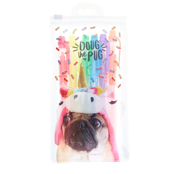 Unicorn Doug The Pug&reg; Highlighter Set - 6 pack,