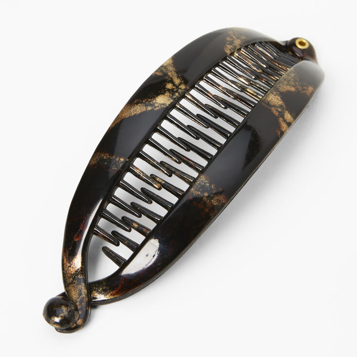 Brown Oil Slick Banana Hair Claw,