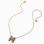 Gold-tone Pav&eacute; Bubble Initial Pendant Necklace - M,