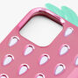 Pink Chrome Strawberry Protective Phone Case - Fits iPhone&reg; 12/12 Pro,