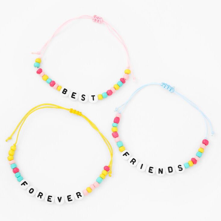 Best Friends Forever Beaded Bracelets &#40;3 pack&#41;,