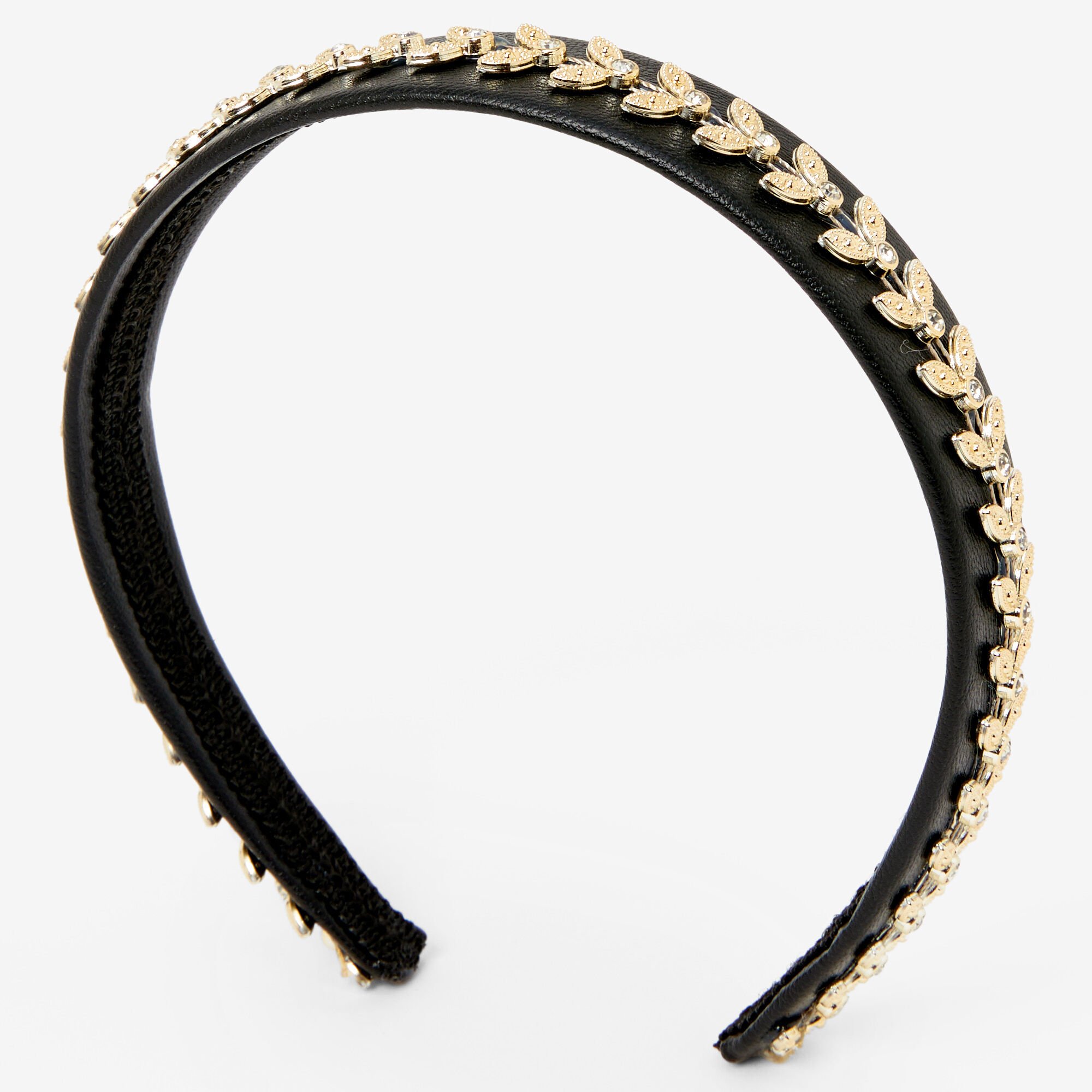 Black and shop gold headband