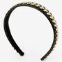 Gold-tone Embellished Flower Headband,