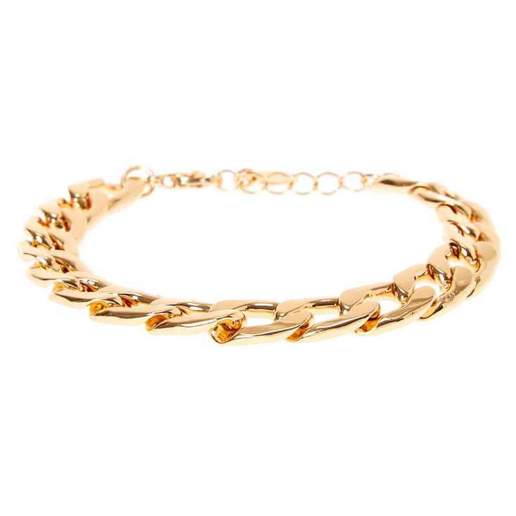 Gold Chain Link Bracelet,