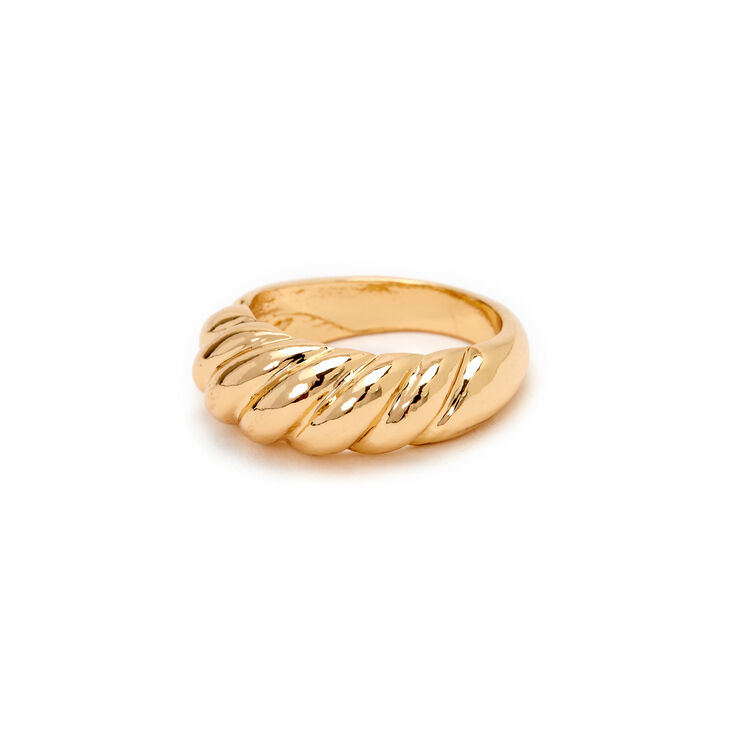 Gold Croissant Statement Ring | Claire's