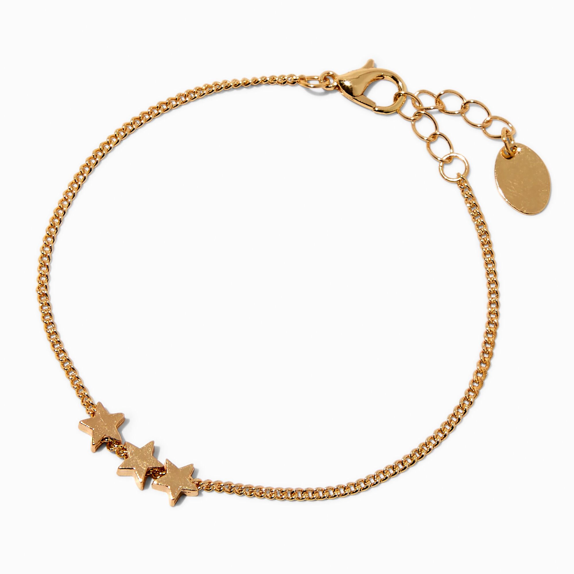 Gold-tone Star Chain Bracelet,