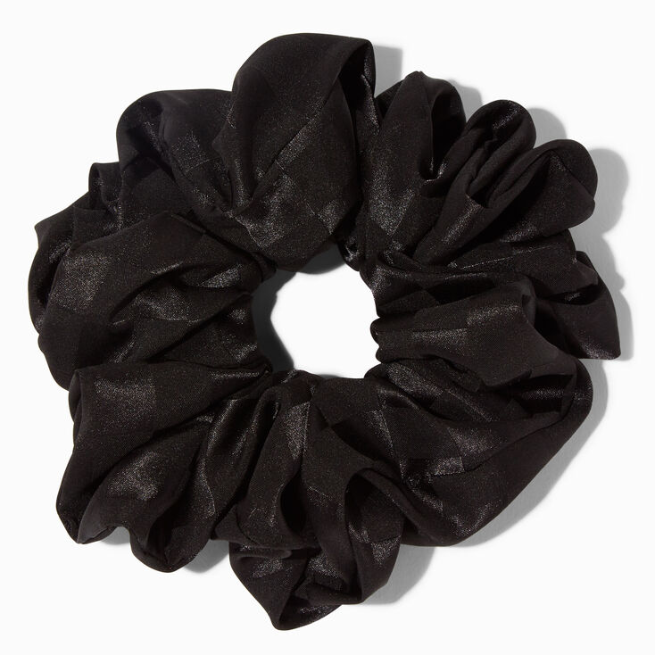 Black Shimmer Giant Hair Scrunchie,