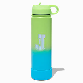 Varsity Initial Stainless Steel Water Bottle - J,