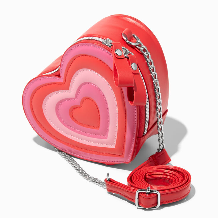 Quilted Heart-Shaped Crossbody Bag