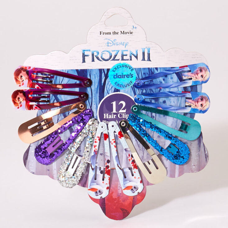 Claire's Barrettes clic clac La Reine des Neiges 2 ©Disney - Lot de 12