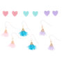 Pastel Romantic Mixed Earrings - 6 Pack,