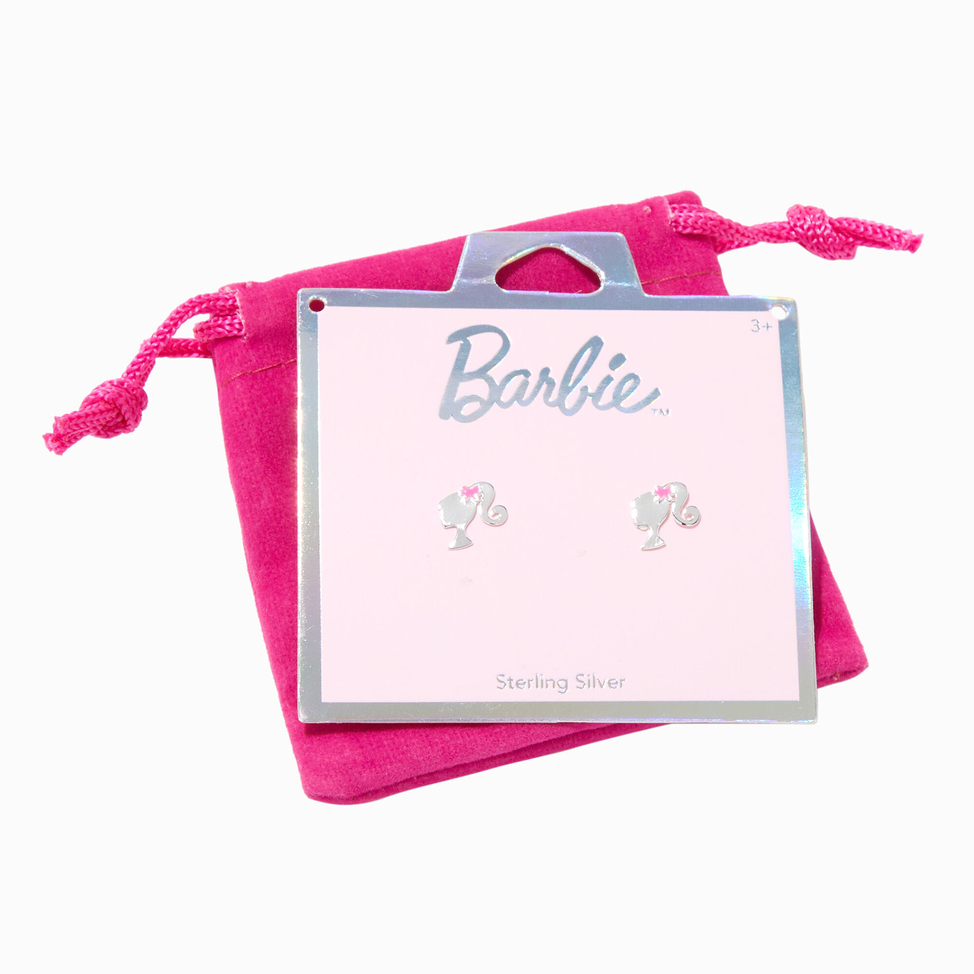 Barbie™ Silhouette Sterling Silver Stud Earrings,
