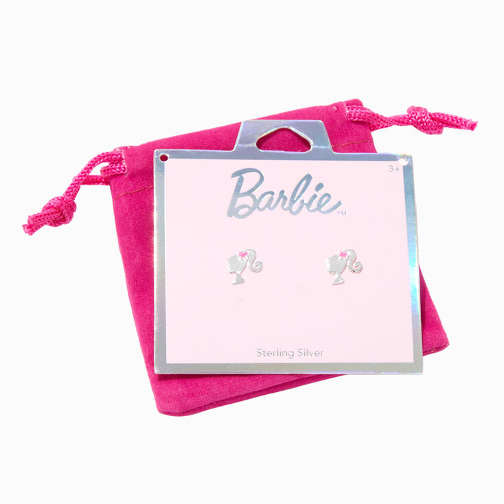Barbie&trade; Silhouette Sterling Silver Stud Earrings,
