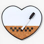 Heart Shaped Dry Erase Locker Bulletin Board,