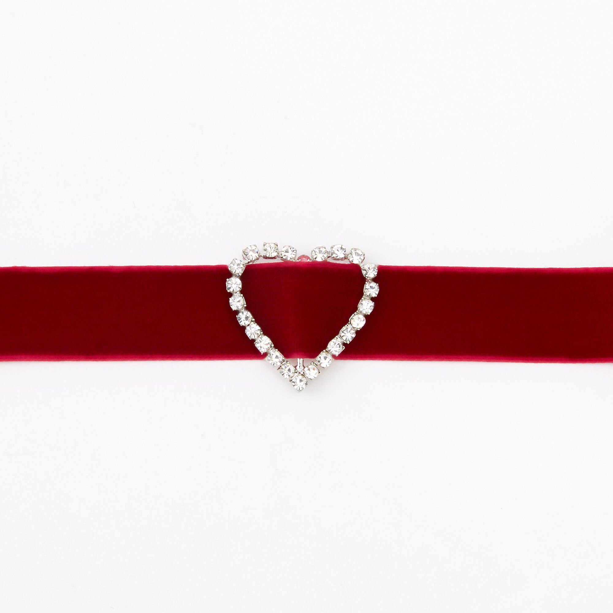 Red velvet choker necklace on sale