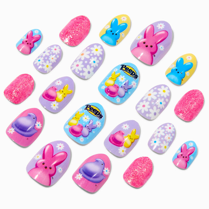 Peeps&reg; Claire&#39;s Exclusive Easter Stiletto Press On Faux Nail Set - 20 Pack,