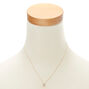 Rose Gold Studded N Initial Necklace,