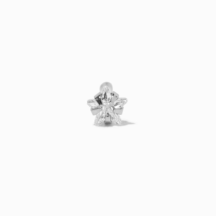 Stainless Steel 20G Crystal Studs &amp; Hoop Nose Rings - 3 Pack,