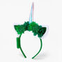 Light Up Irish Unicorn Headband - Green,