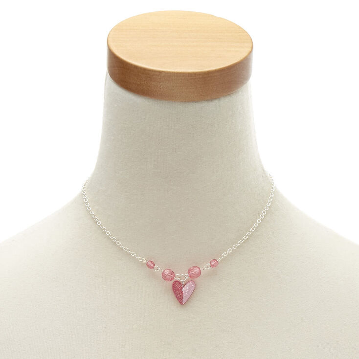 Kids Pink Heart Jewellery Set,