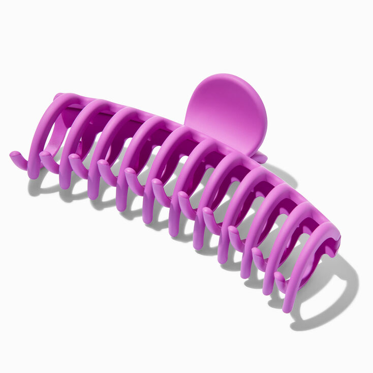 Matte Purple Large Hair Claw,