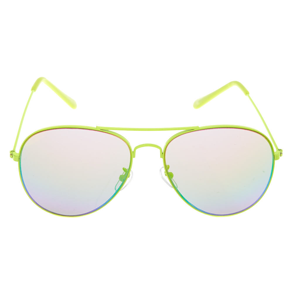 Neon aviator sale sunglasses
